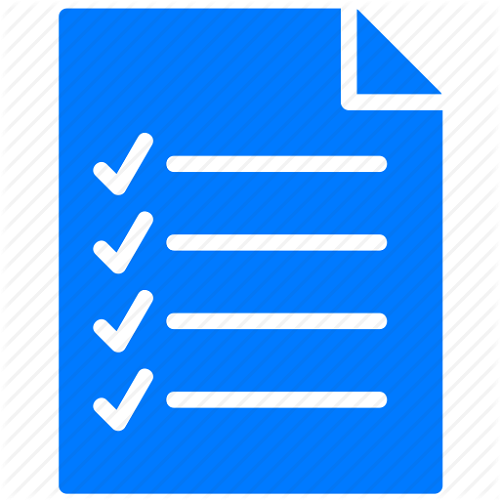 checklist icon blue blue checklist document 19